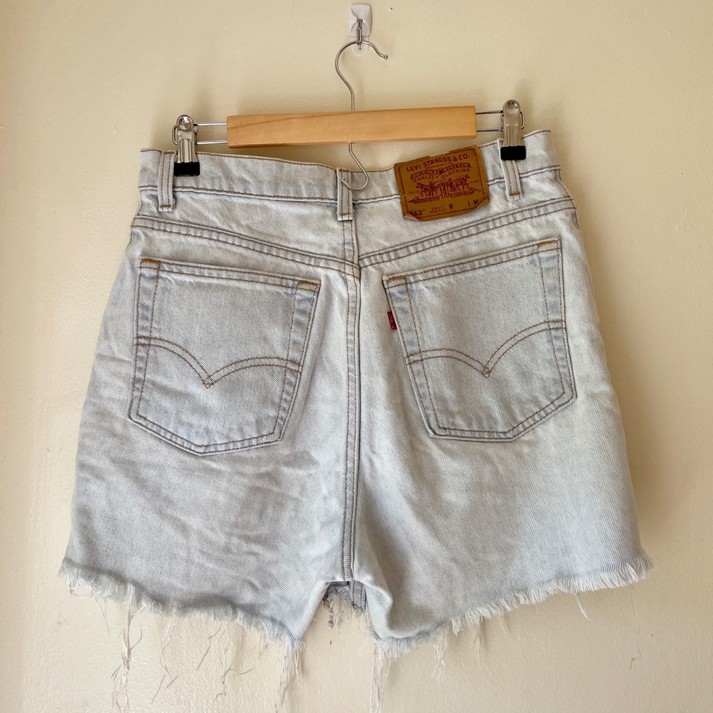 Vintage Levi’s 512 Light Wash Cutoff Denim Shorts
